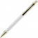 Ручка шариковая Lobby Soft Touch Gold, белая Ручка шариковая Lobby Soft Touch Gold, белая