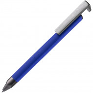 Ручка шариковая Standic Soft Touch с подставкой для телефона, синяя