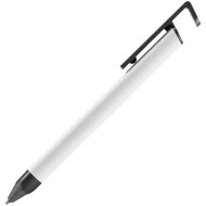 Ручка шариковая Standic Soft Touch с подставкой для телефона, белая Ручка шариковая Standic Soft Touch с подставкой для телефона, белая
