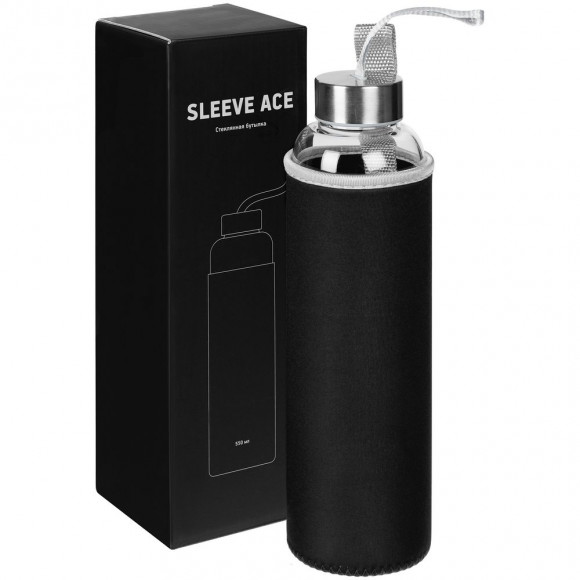 Бутылка для воды Sleeve Ace, черная Бутылка для воды Sleeve Ace, черная