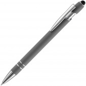 Ручка шариковая Pointer Soft Touch со стилусом, серая Ручка шариковая Pointer Soft Touch со стилусом, серая