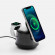 Bluetooth-колонка с подсветкой и беспроводной зарядкой Quantium, черная