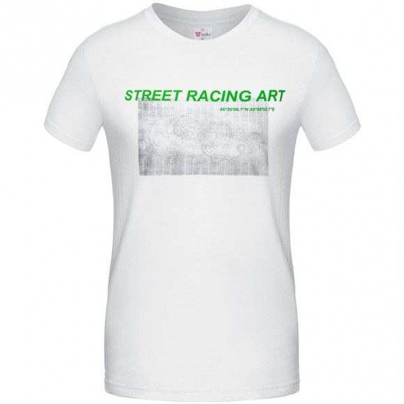 Футболка Street Racing Art, белая Футболка Street Racing Art, белая