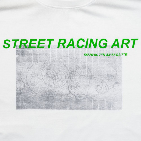 Футболка Street Racing Art, белая Футболка Street Racing Art, белая