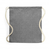 Рюкзак KONIM, черный, 42x38 см, 100% переработанный хлопок, 120 г/м2 Рюкзак KONIM, черный, 42x38 см, 100% переработанный хлопок, 120 г/м2
