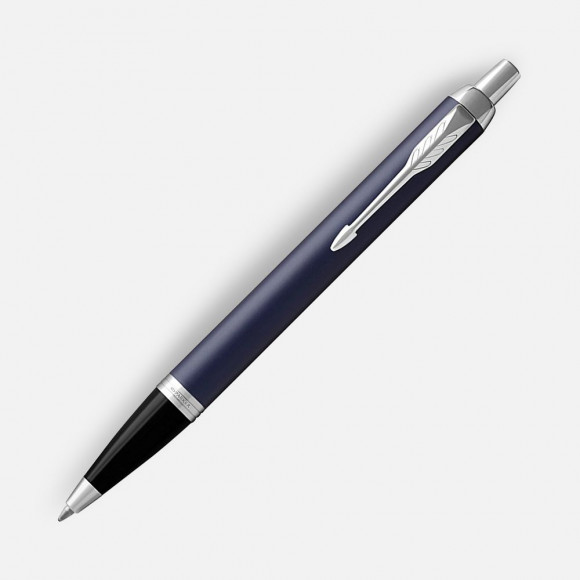 Ручка шариковая Parker IM Core Matte Blue CT, темно-синяя с черным Ручка шариковая Parker IM Core Matte Blue CT, темно-синяя с черным