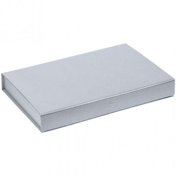 Коробка Silk с ложементом под ежедневник 13x21 см, флешку и ручку, ver. 2, серая Коробка Silk с ложементом под ежедневник 13x21 см, флешку и ручку, ver. 2, серая