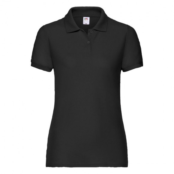 Поло "Lady-Fit 65/35 Polo", черный_XS, 65% п/э, 35% х/б, 180 г/м2 Поло "Lady-Fit 65/35 Polo", черный_XS, 65% п/э, 35% х/б, 180 г/м2