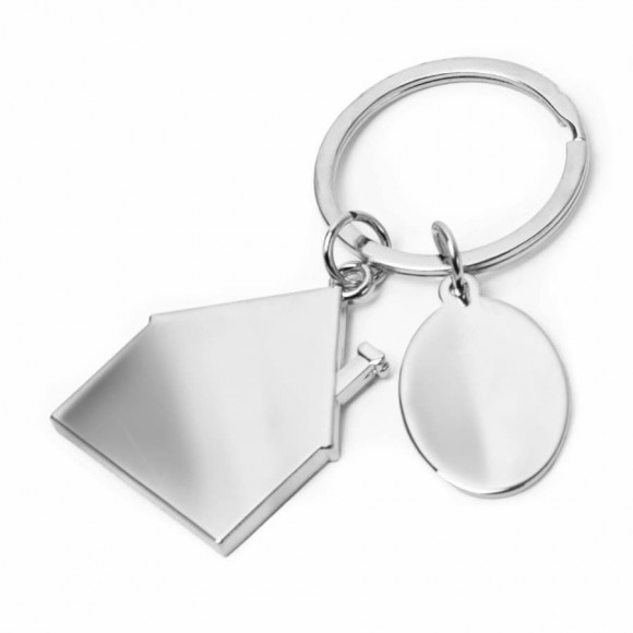 Брелок SILV HOME; 3,97 x 3,3 x 0,3 см; металл; лазерная гравировка