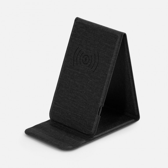 Подставка для смартфона с беспроводной зарядкой Kickstand, серая Подставка для смартфона с беспроводной зарядкой Kickstand, серая