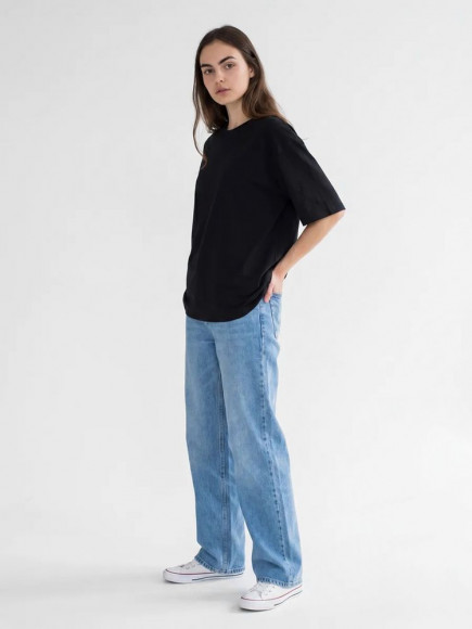 Футболка Oversize Premium 210, черная Футболка Oversize Premium 210, черная