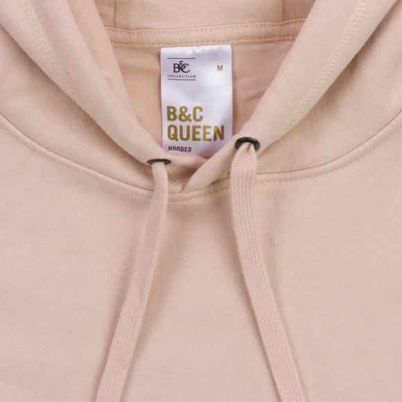 Толстовка с капюшоном женская Queen, черная Толстовка с капюшоном женская Queen, черная
