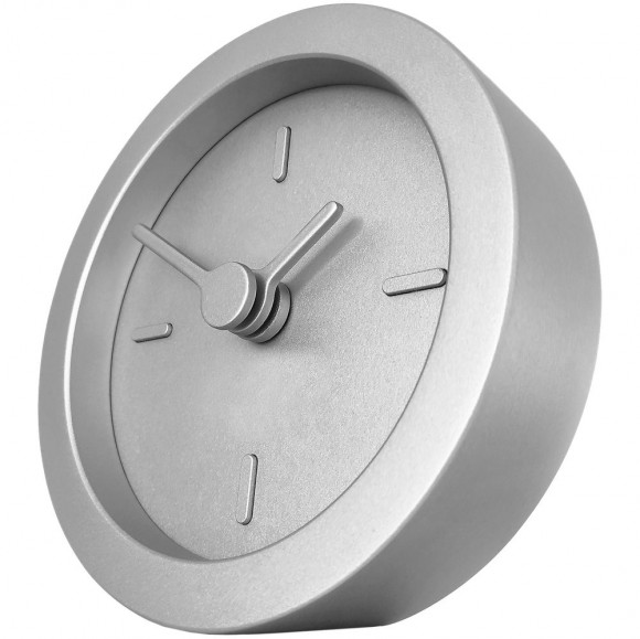 Часы настольные Bronco XXS Sparky, серебристые Часы настольные Bronco XXS Sparky, серебристые